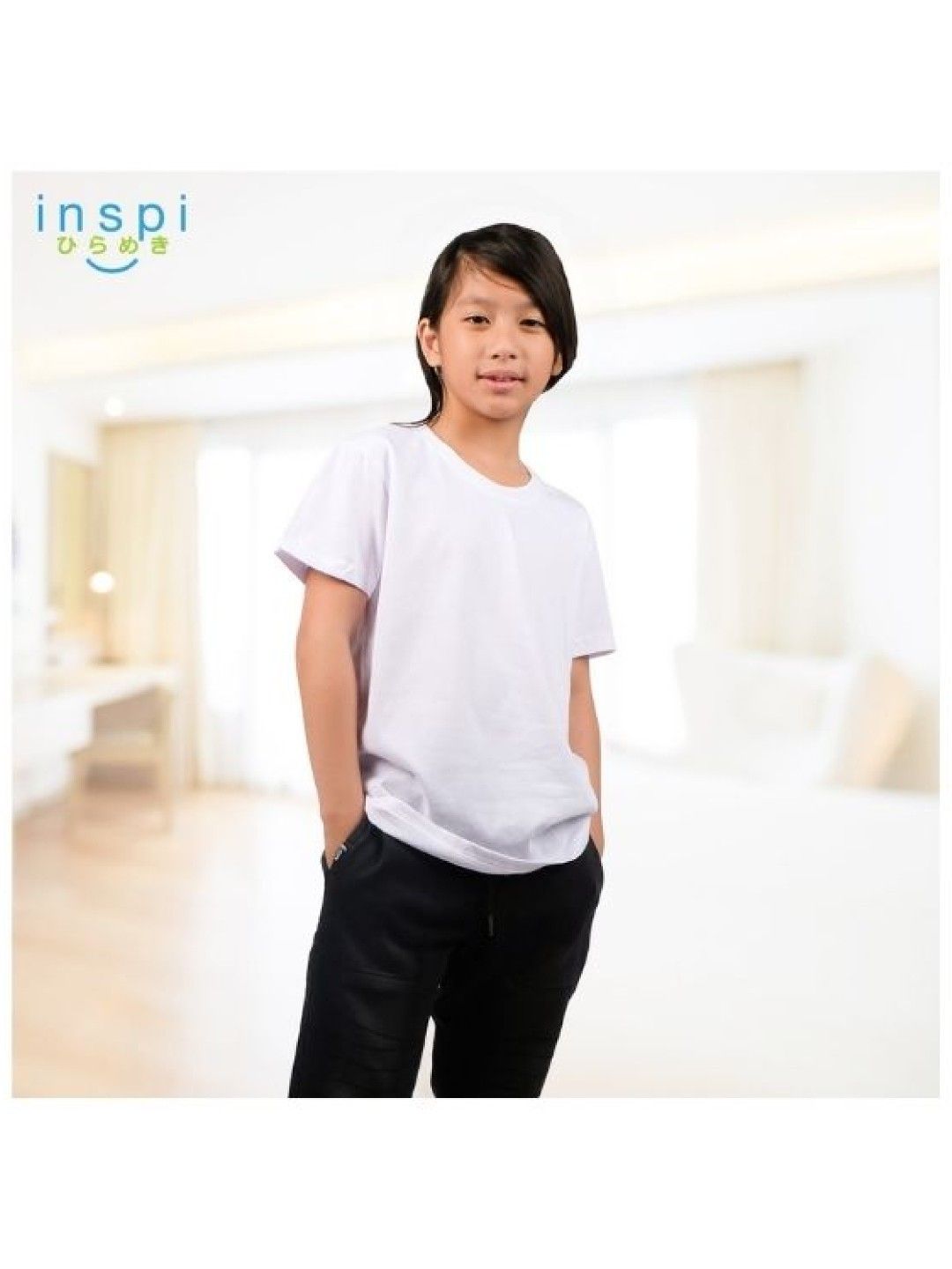 INSPI Plain Shirt (White- Image 2)