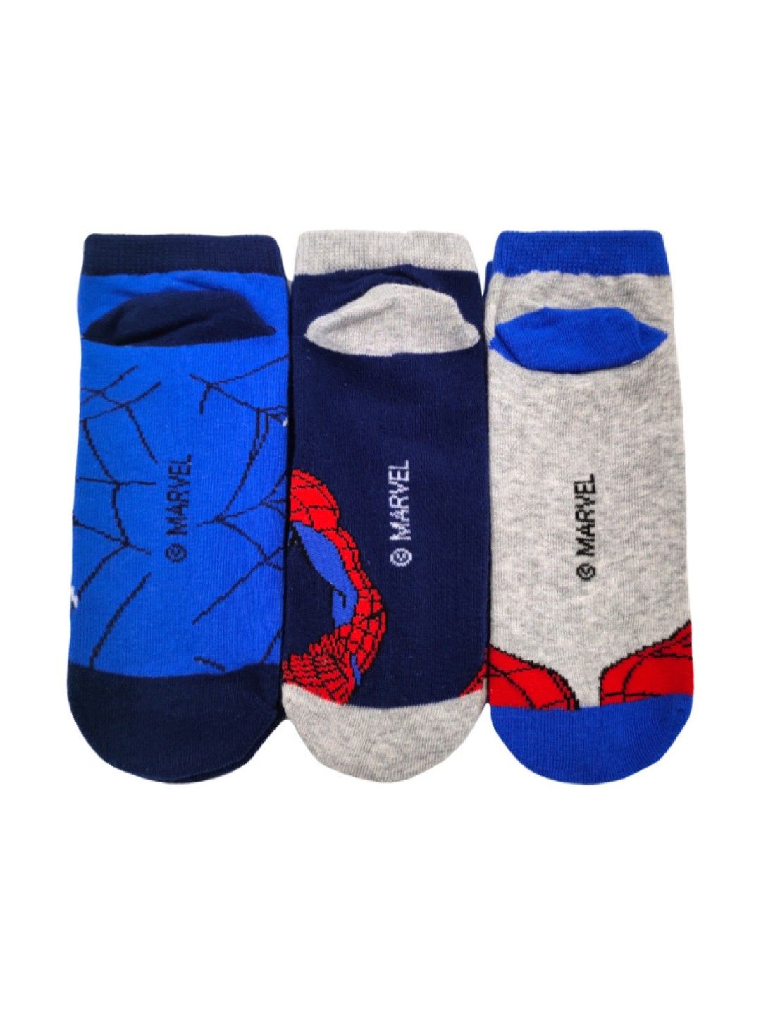 LIL LEGENDS Sneaker Socks (3-Pair Pack) - Spider-Man Core Pop Socks (No Color- Image 2)