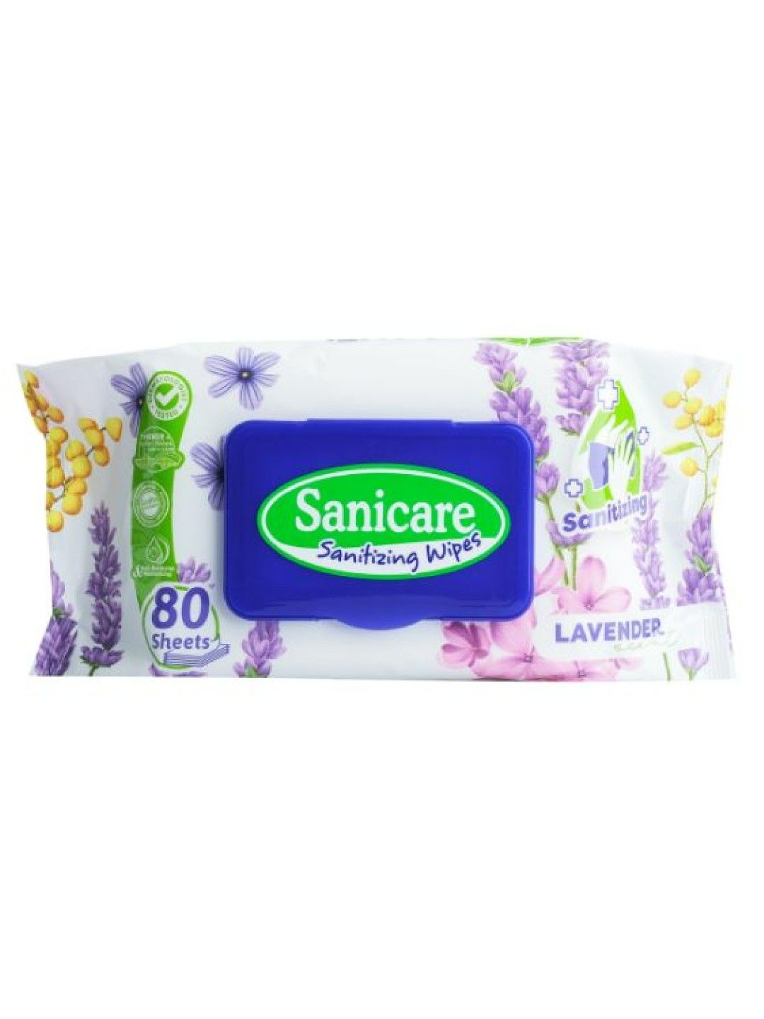 Sanicare Cleansing Wipes Lavender (80pcs) (No Color- Image 1)