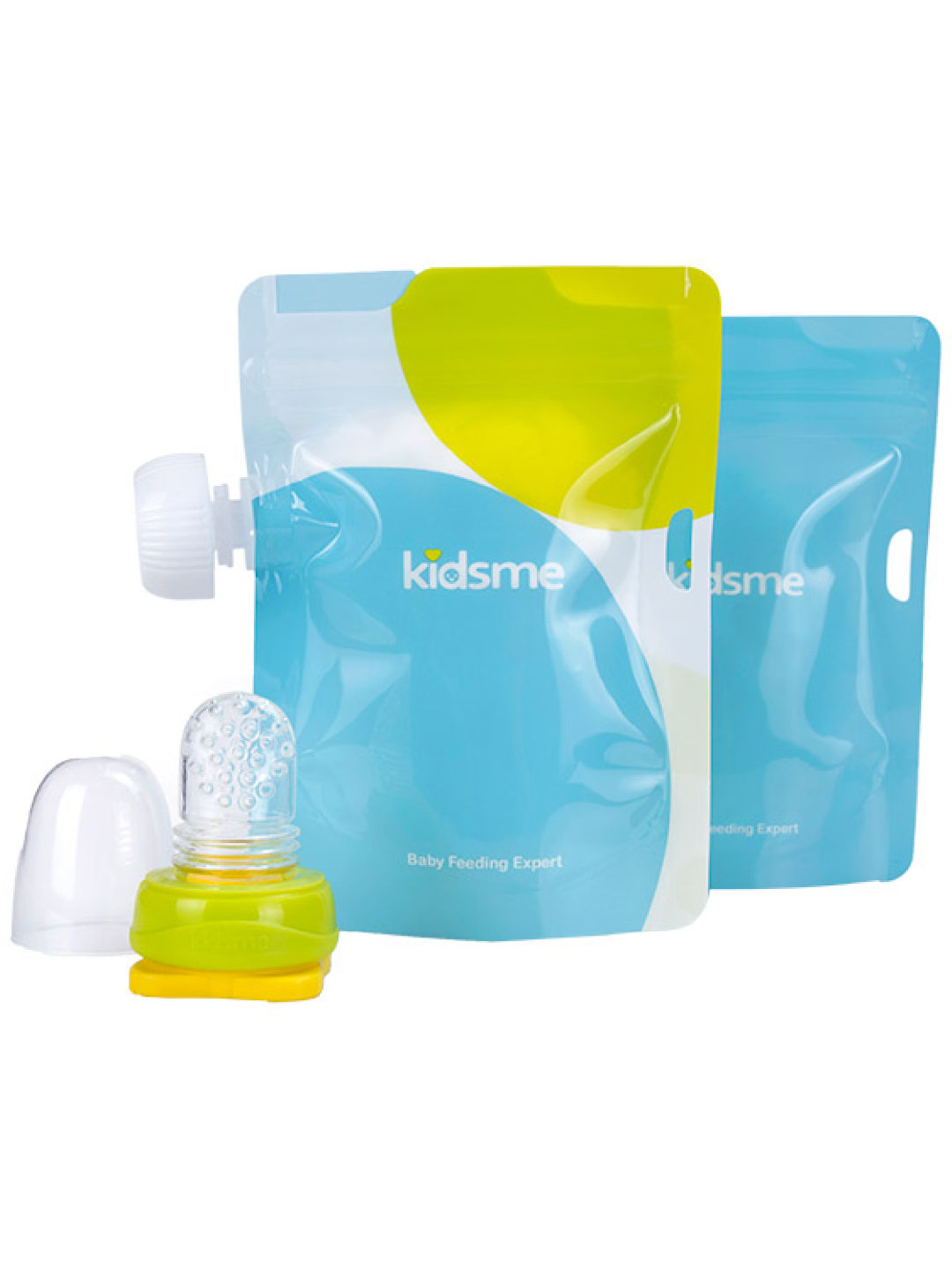 Kidsme Reusable Food Pouch with Adaptor (2 pcs)