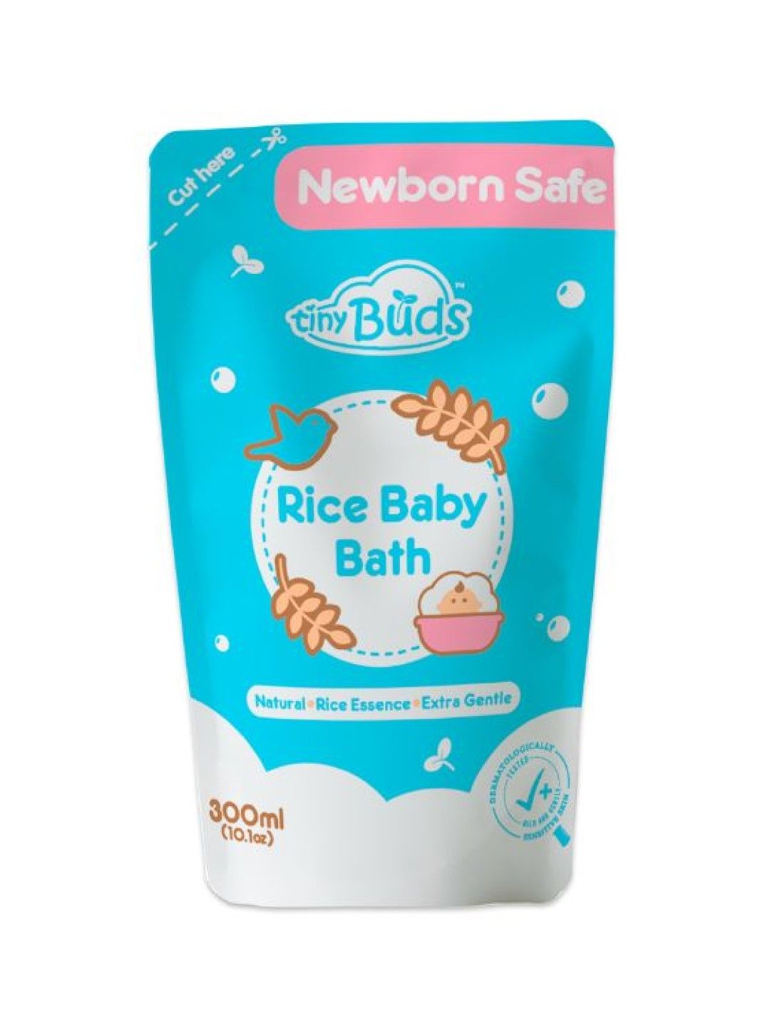 Tiny Buds Natural Rice Baby Bath Refill 300ml (No Color- Image 1)
