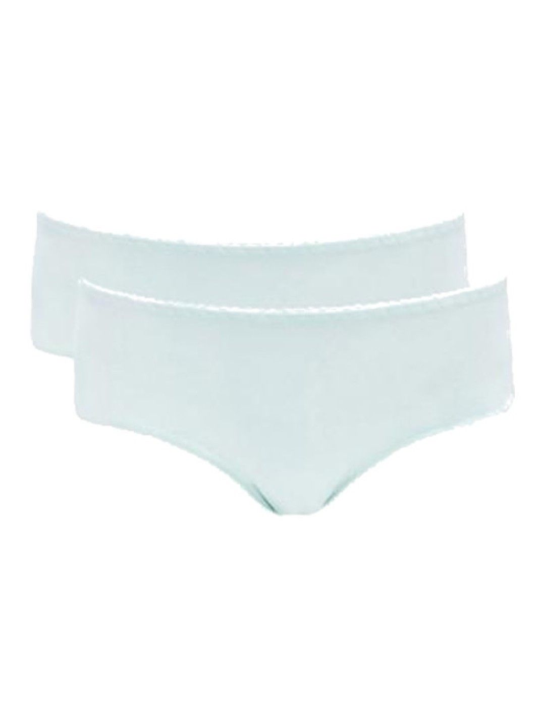 Mamaway Antibacterial and Odorless Maternity Midi Briefs (Pack of 2) (Blue- Image 1)