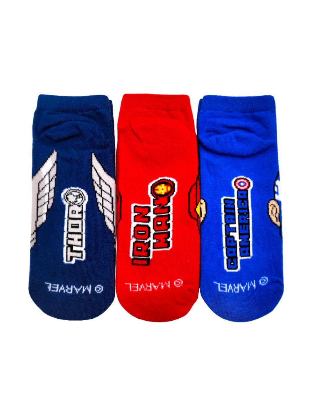 LIL LEGENDS Sneaker Socks (3-Pair Pack) - Avengers Pop Socks (No Color- Image 2)