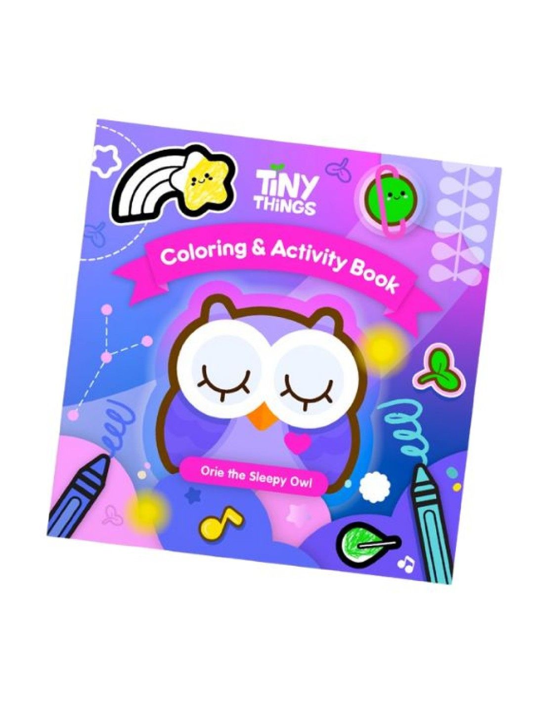 Tiny Buds Orie the Sleepy Owl Coloring & Activity Book (No Color- Image 2)