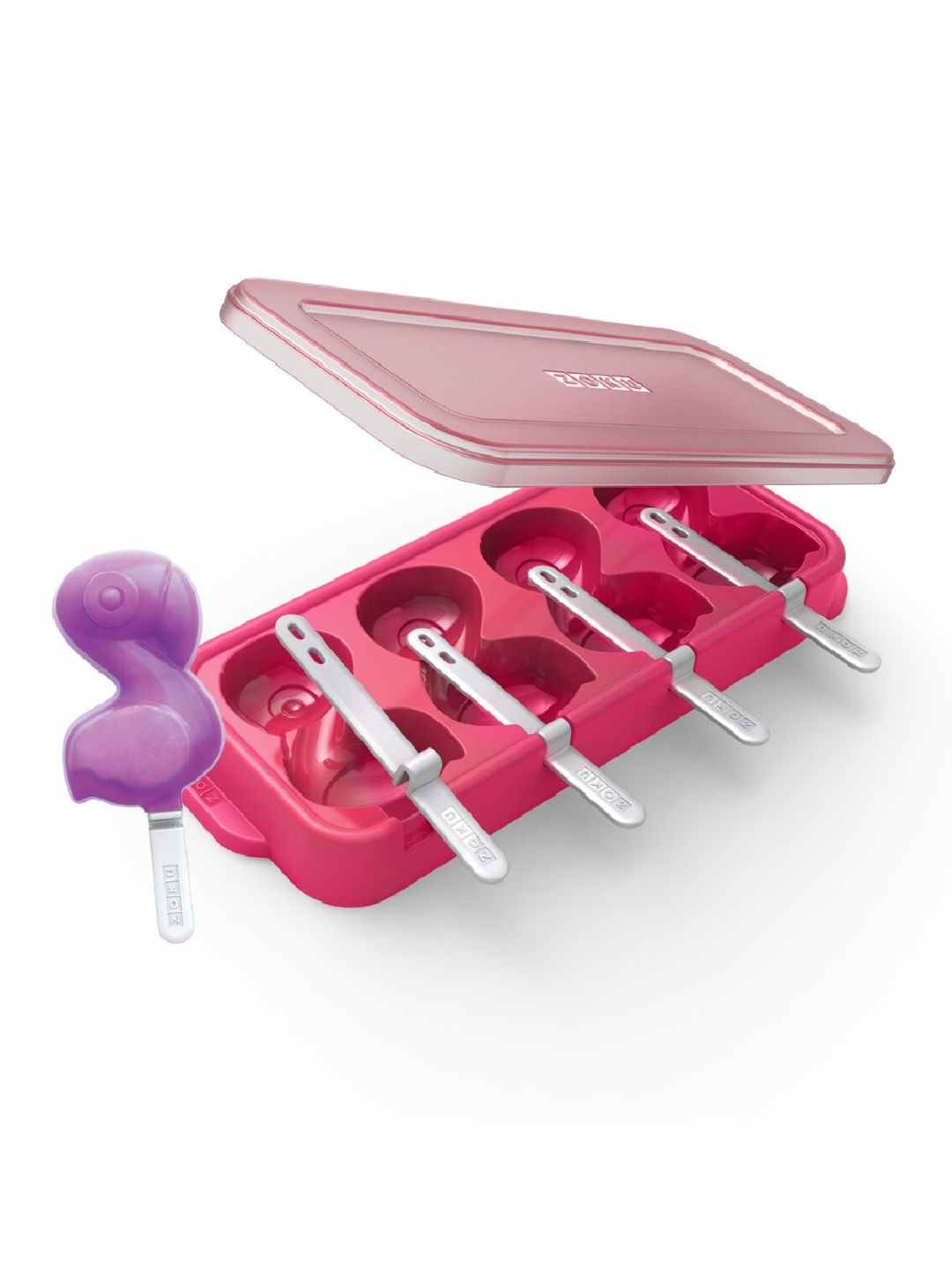 Zoku Flamingo Ice Pop Mold (No Color- Image 1)