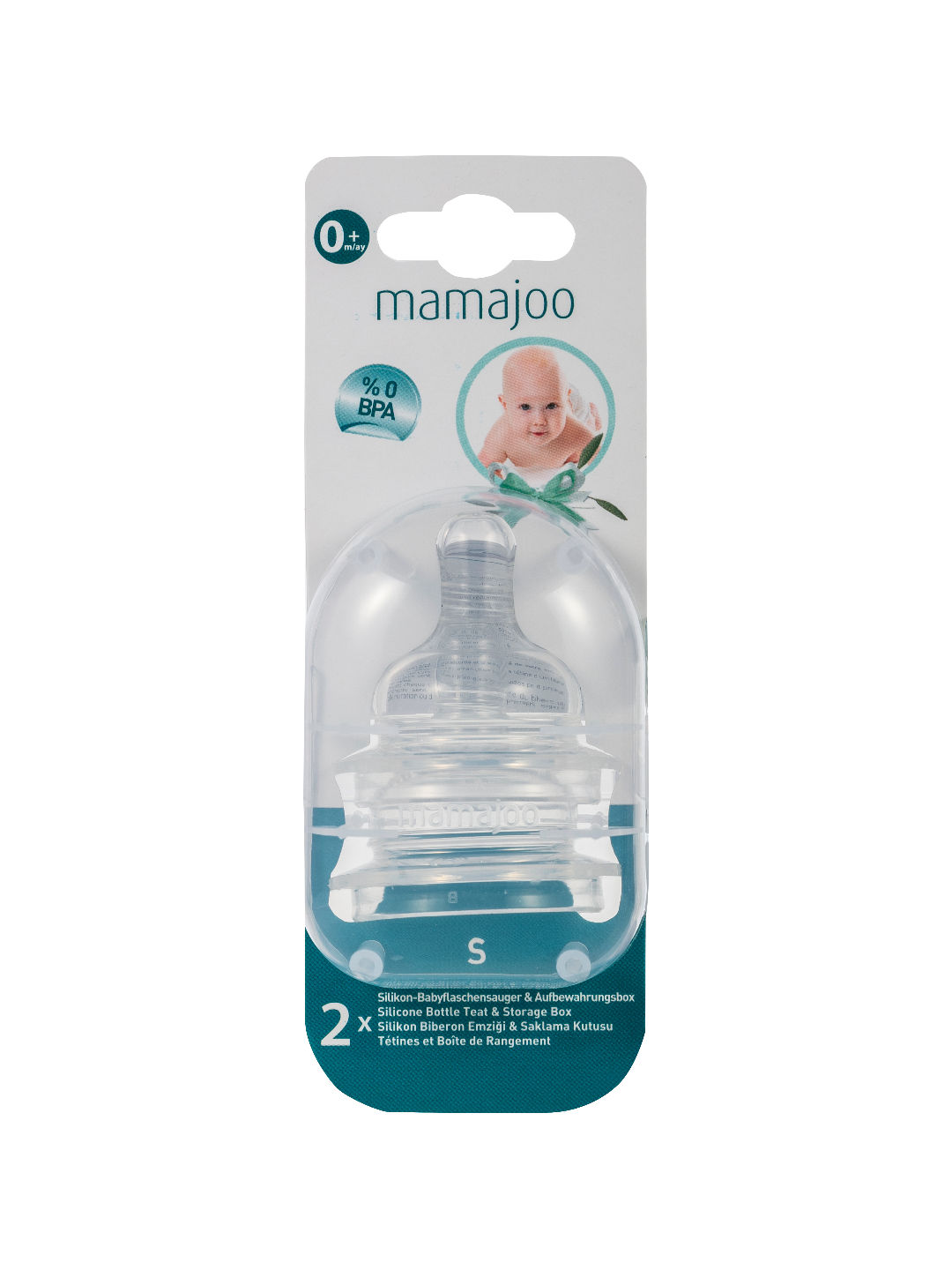 Mamajoo Teat Nipple Small (Set of 2) (No Color- Image 1)