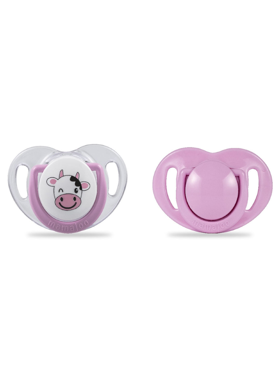 Mamajoo Silicone Orthodontic Soother 2 pcs (12+M) (Pink- Image 1)