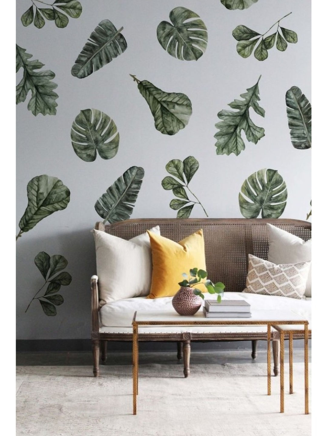 Urban Walls Tropical Leaves Wall Decal (No Color- Image 2)