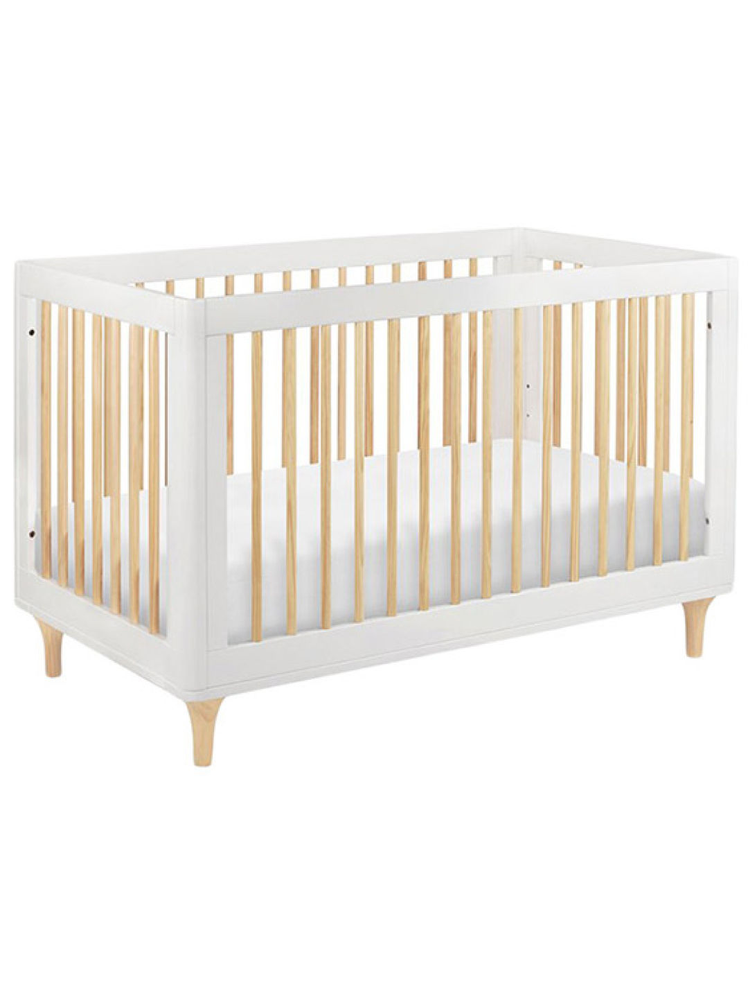 Babyletto Lolly 3-in-1 Convertible Crib with Toddler Bed Conversion Kit (White- Image 2)