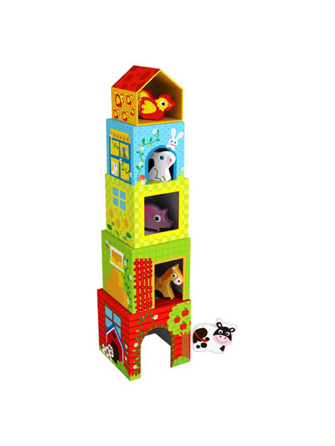 Tooky Toy Nesting Box Toys - Farm (No Color- Image 1)
