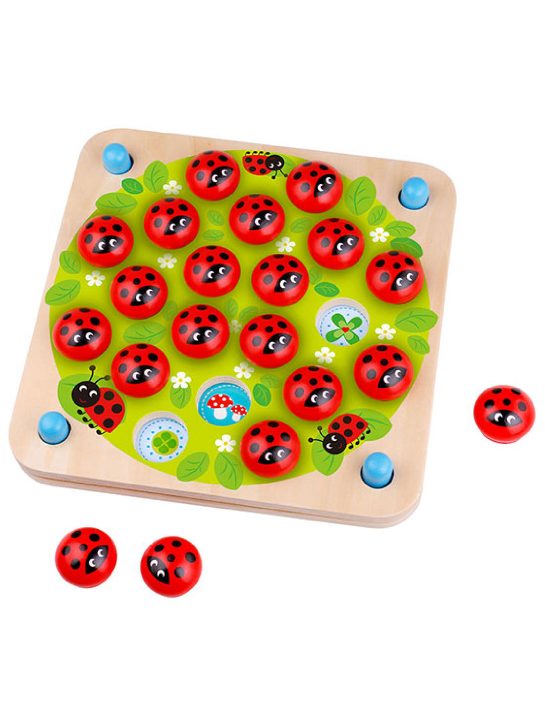 Tooky Toy Memory Game - Ladybug (No Color- Image 2)