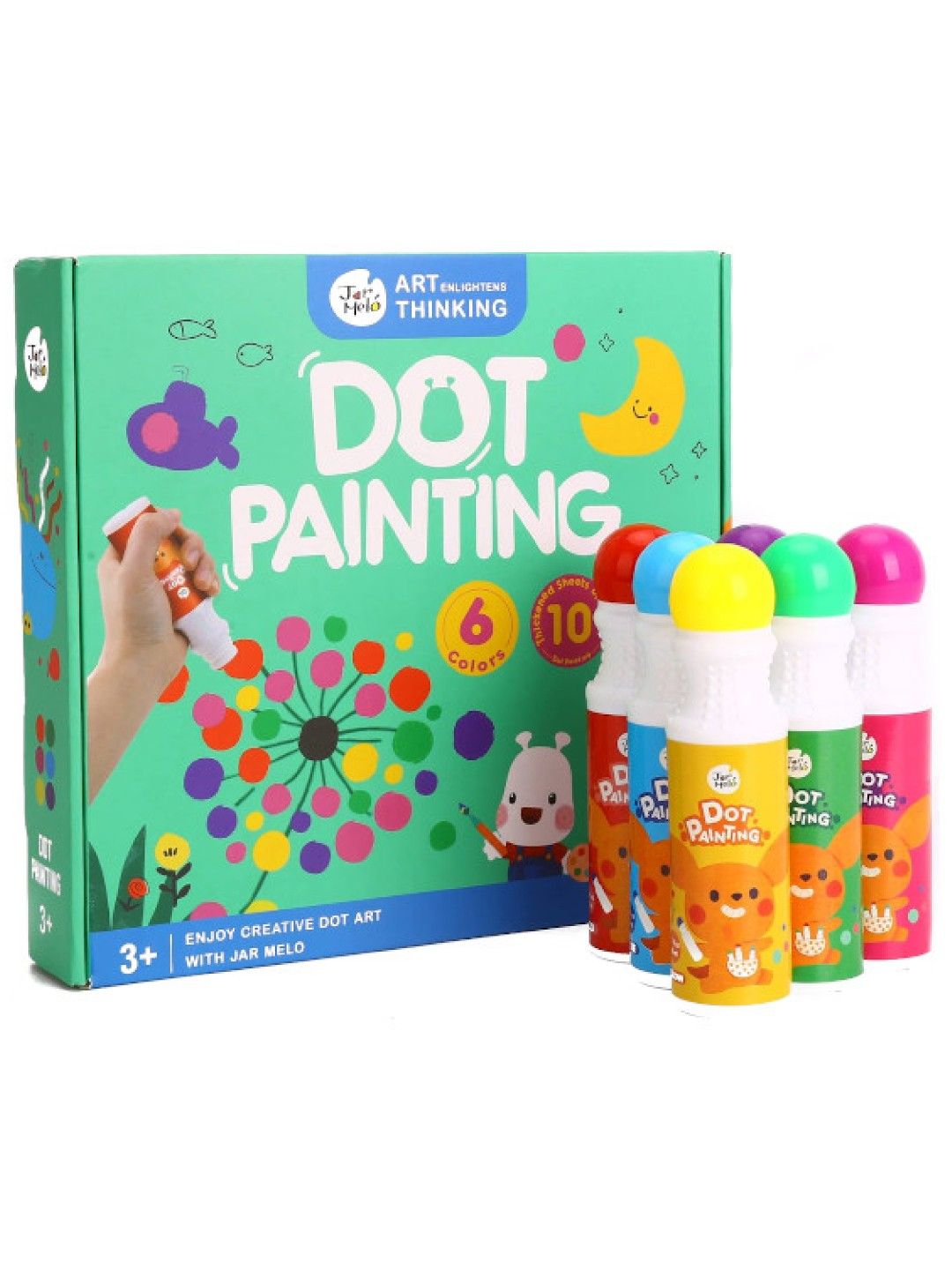 Joan Miro Dot Painting (6 colors) (No Color- Image 1)