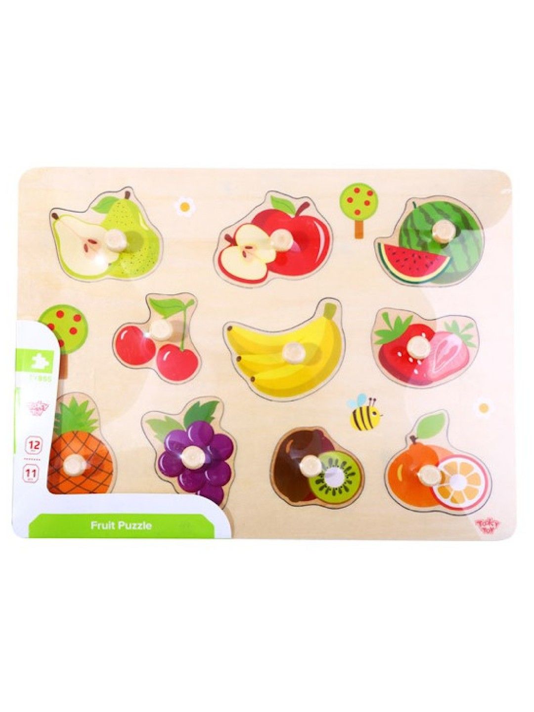 Tooky Toy Fruit Puzzle (No Color- Image 1)