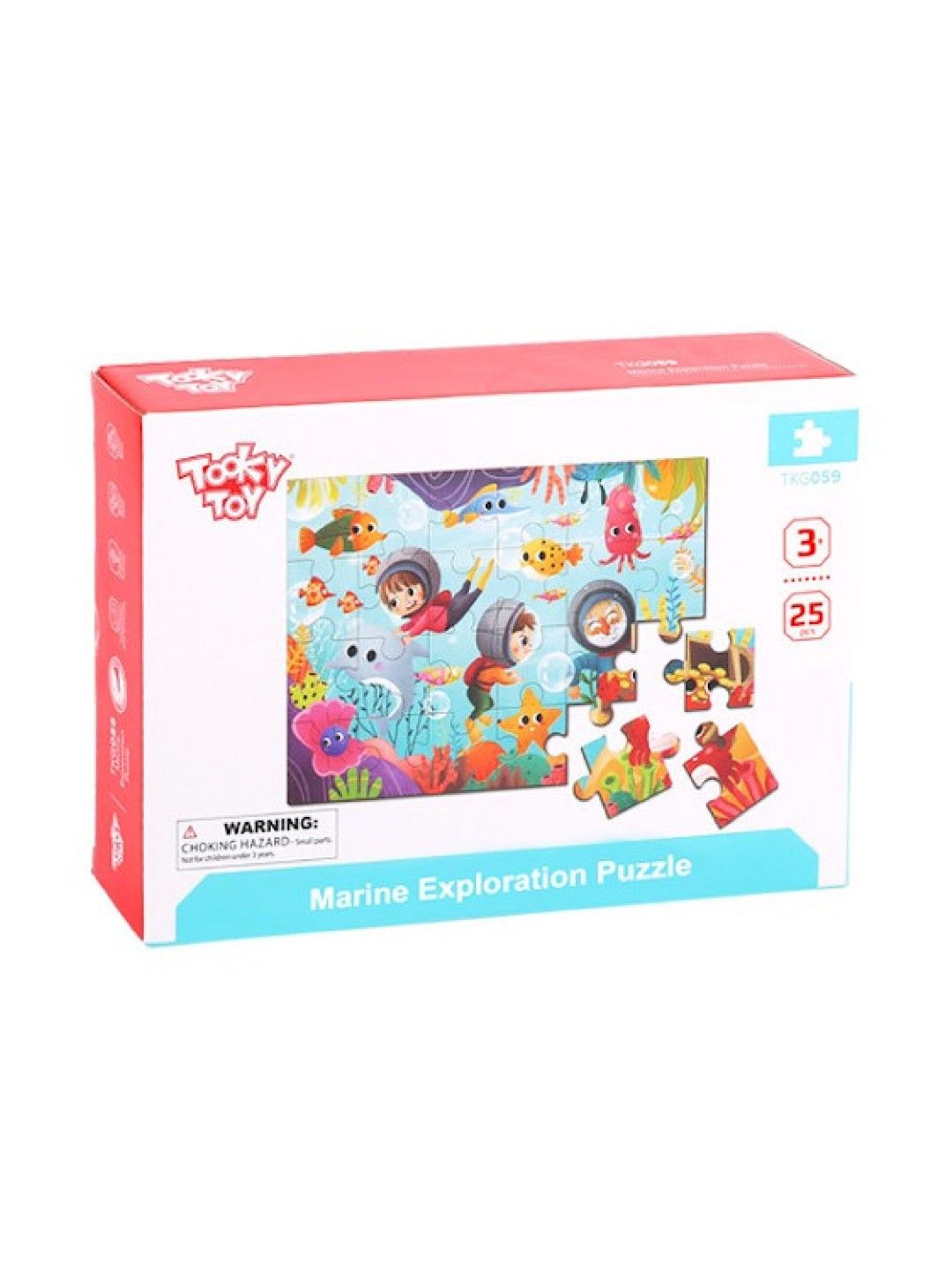 Tooky Toy Marine Exploration Puzzle (No Color- Image 1)