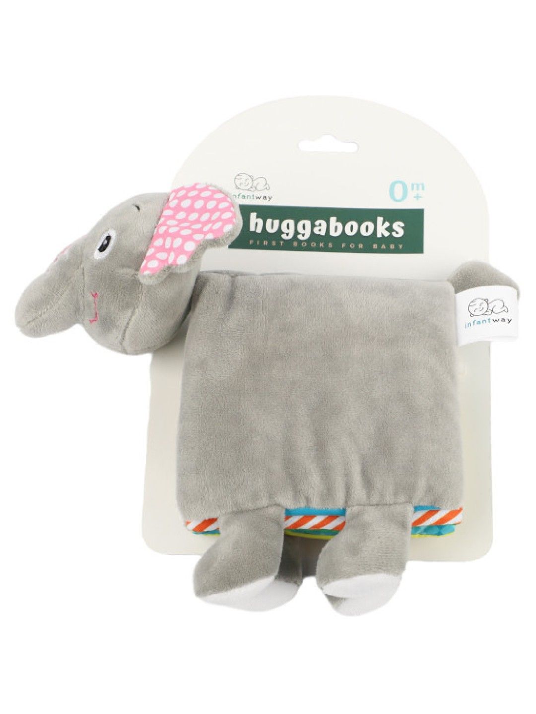 Infantway Huggabooks Elephant Plush Toy Cloth Book