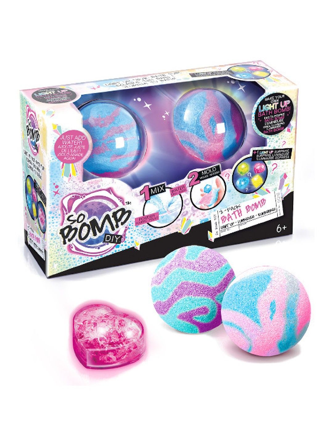 Canal Toys So Bomb DIY Bath Bomb Light-Up (2-Pack) (No Color- Image 1)