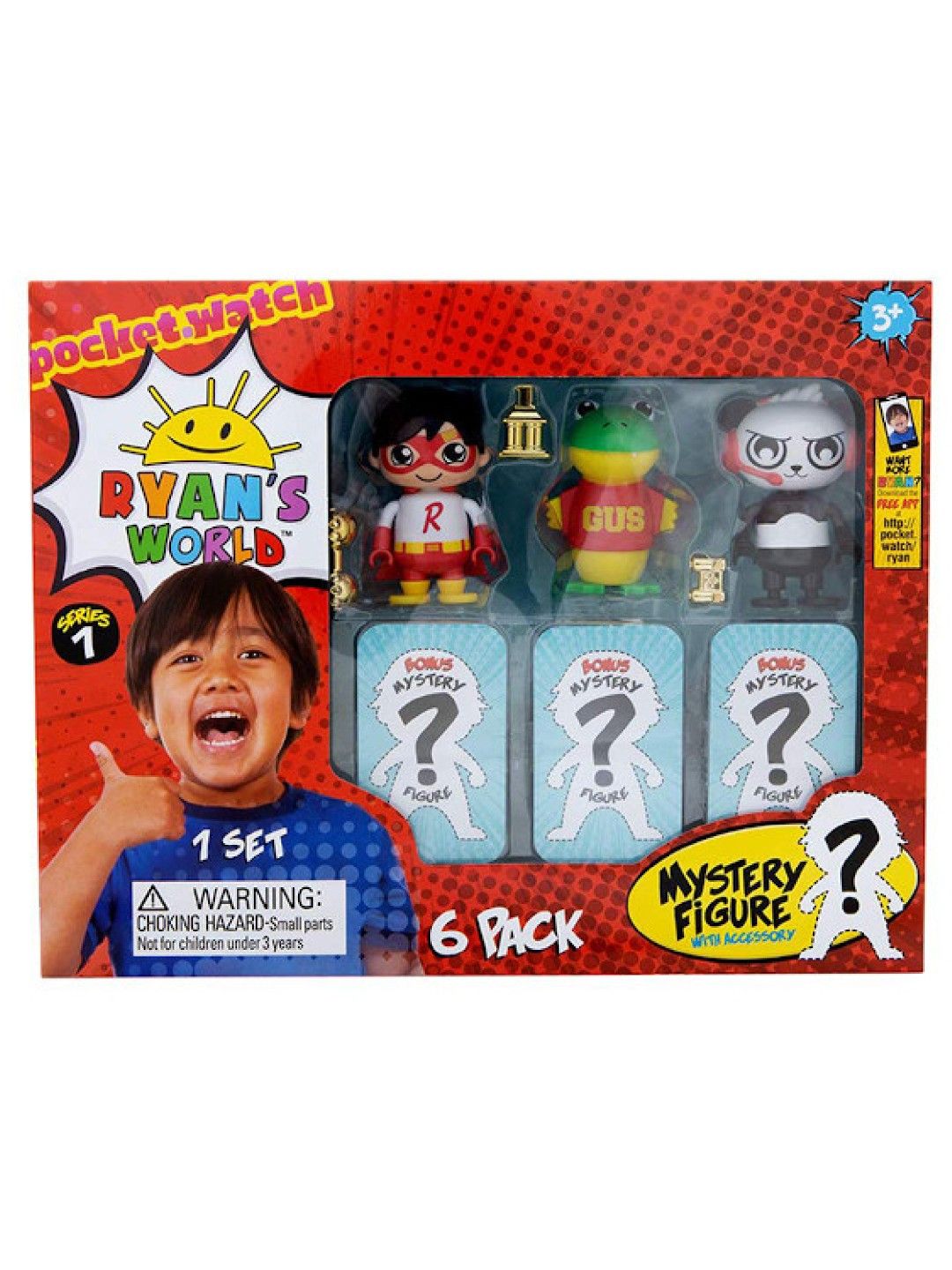 Ryan's World Mystery Figure (6-Pack) (No Color- Image 1)