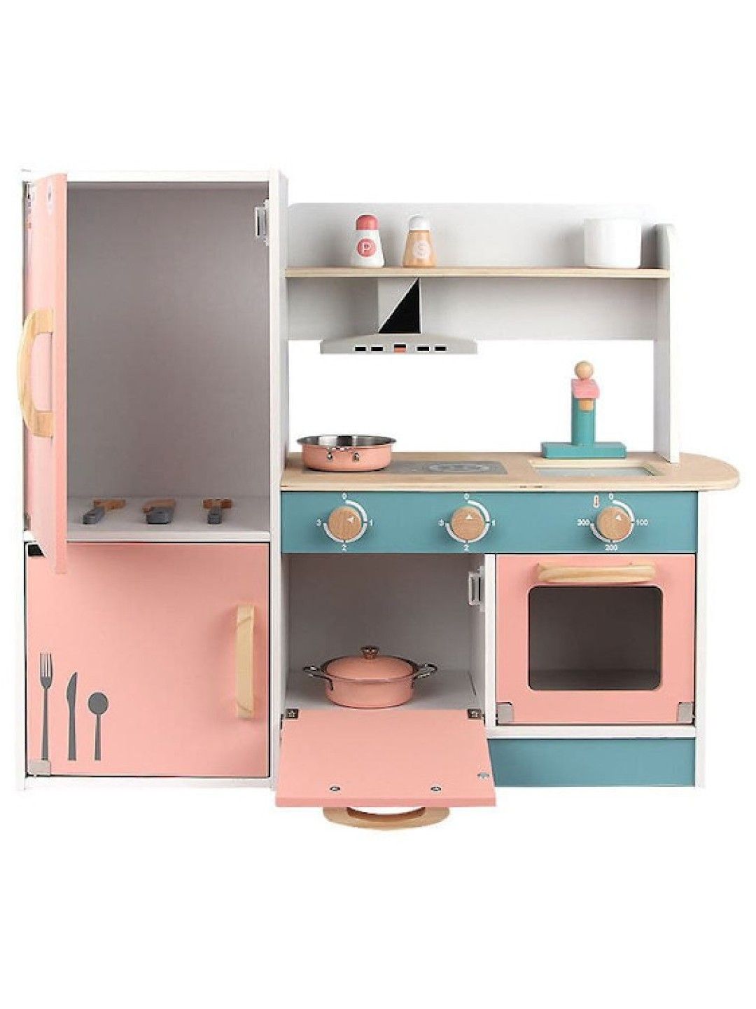 Hungry Hippo PH Wooden Peach Kitchen with Refrigerator (No Color- Image 1)