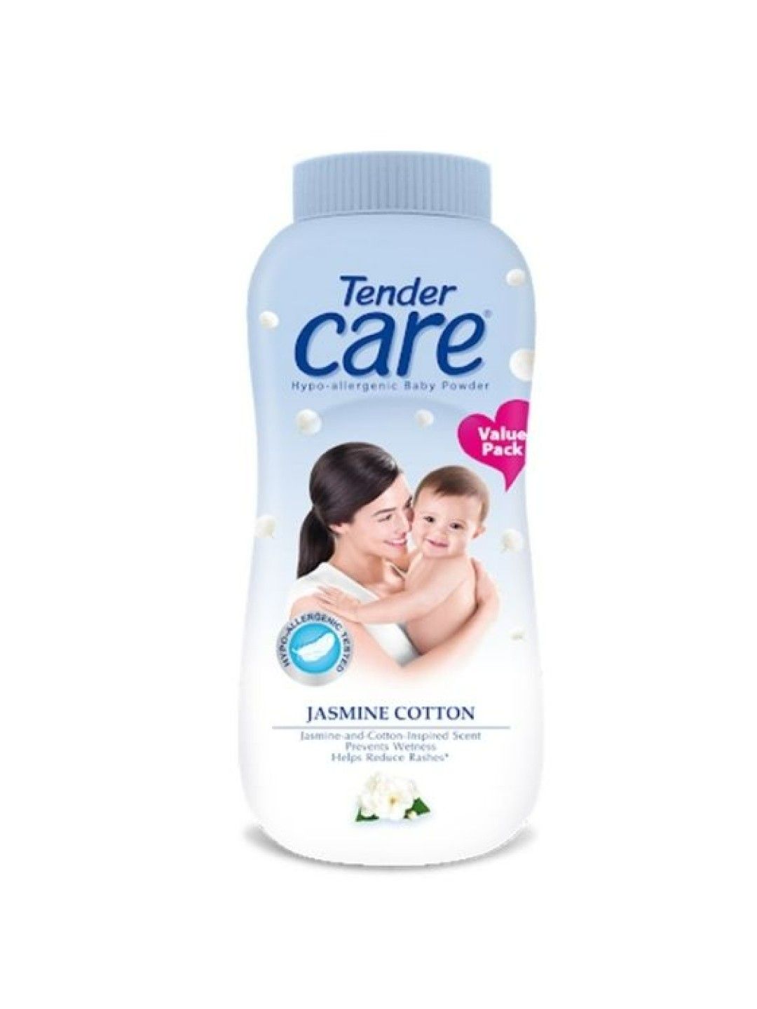 TENDER CARE, Jasmine Cotton Hypo-Allergenic Baby Powder 200g