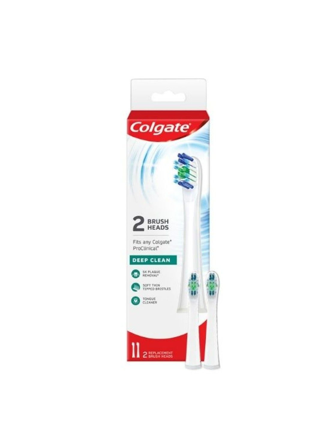 Colgate ProClinical 150 Battery Power Sonic Toothbrush Refill with Soft Bristles