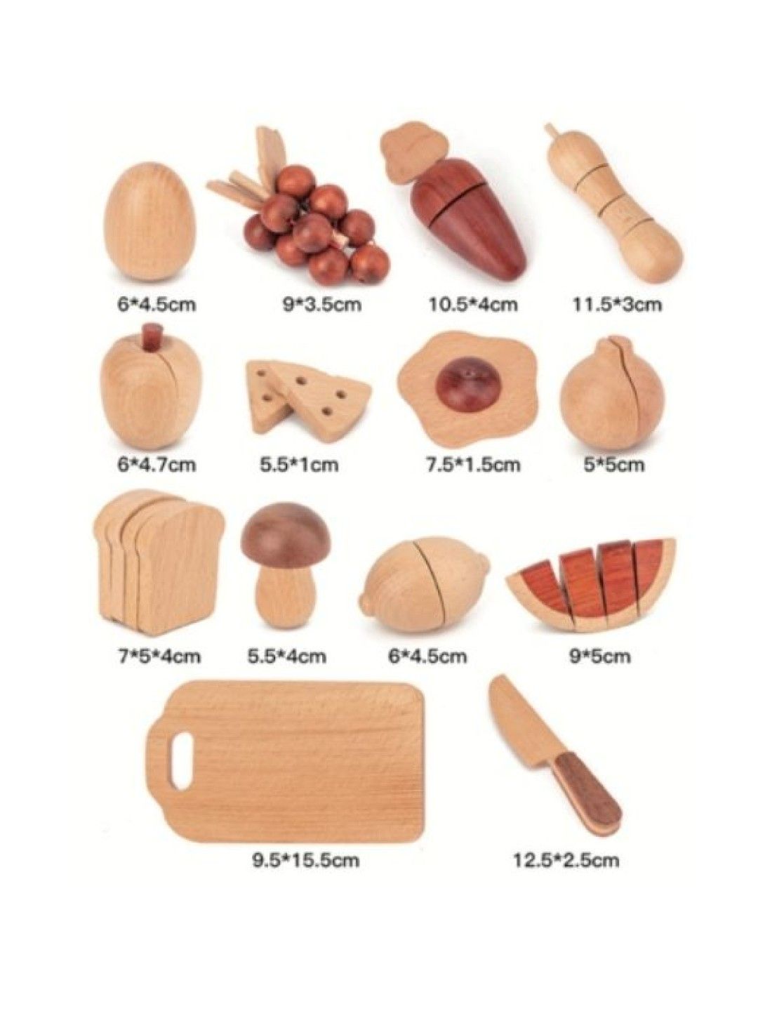 Angkop Beechwood Fruits and Veggies Slicing Set (No Color- Image 2)