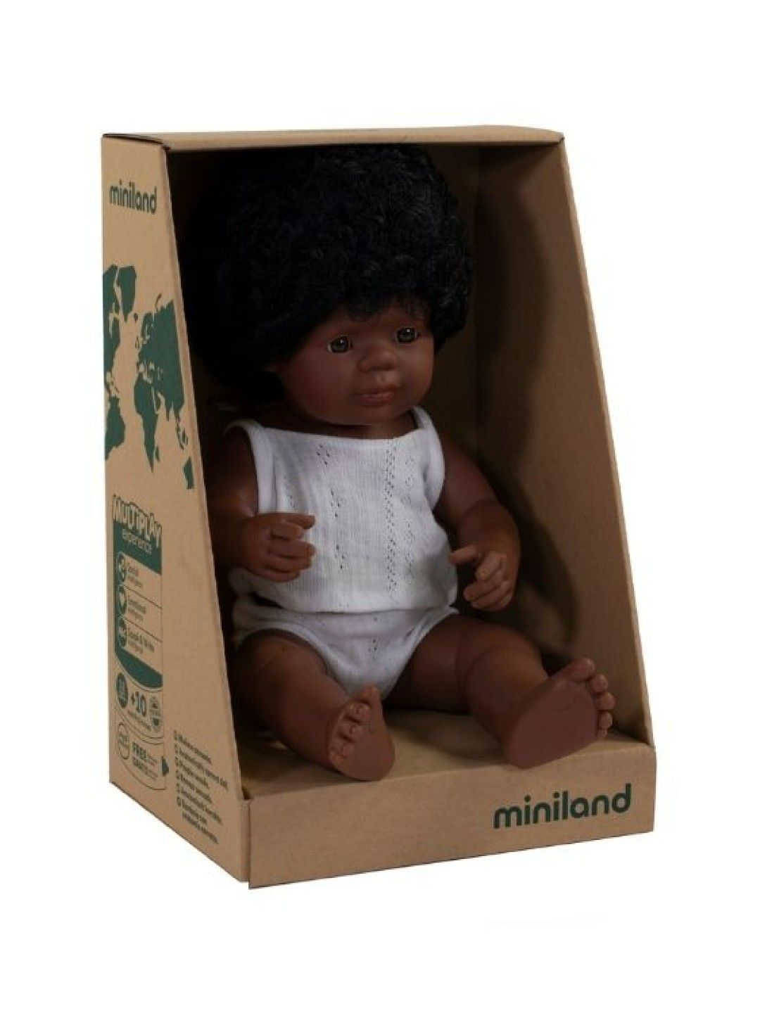 Miniland Dolls Baby Doll Afroamerican Girl (38 cm)