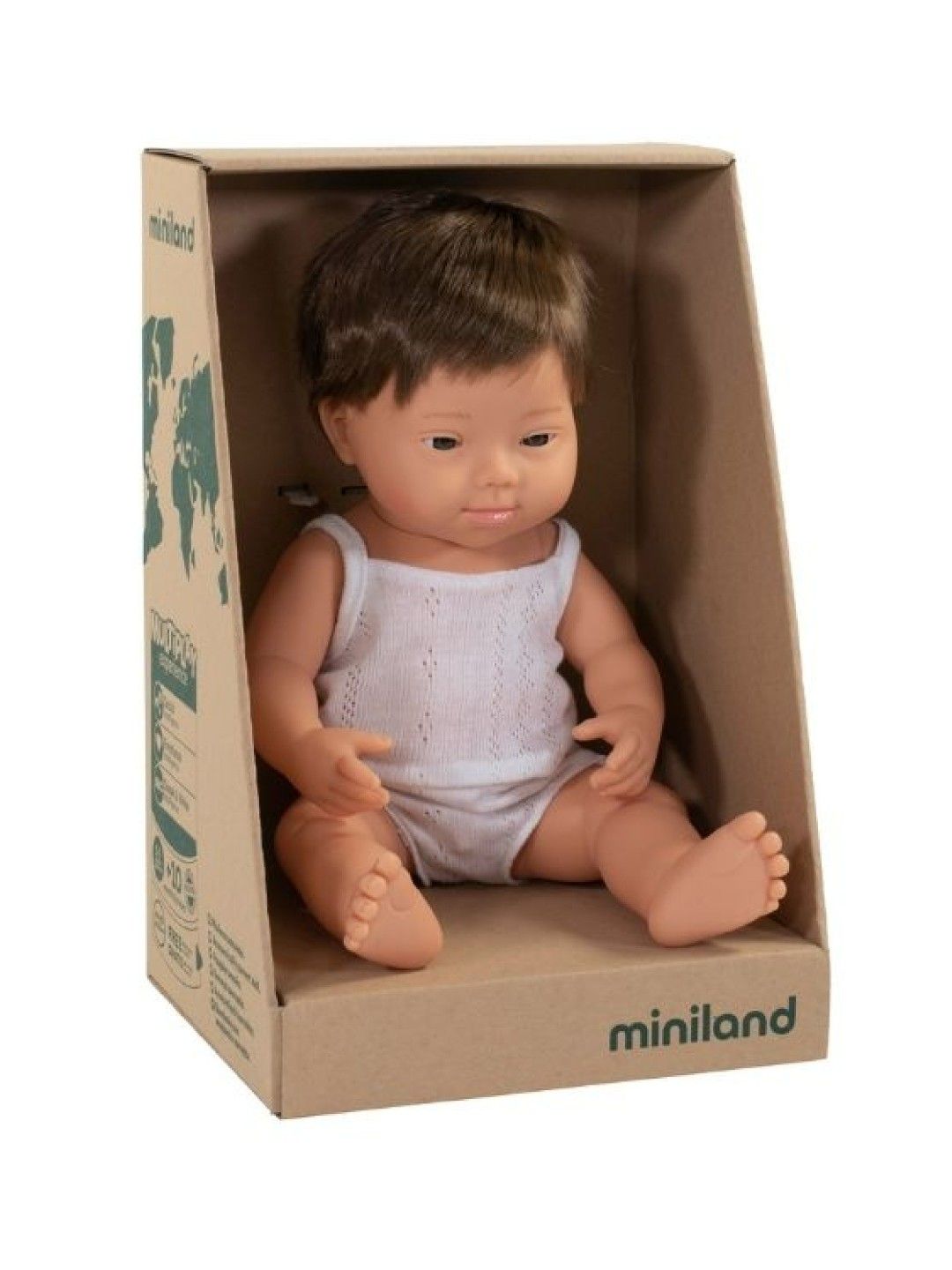 Miniland Dolls Baby Doll Caucasian Boy with Down Syndrome (38 cm)