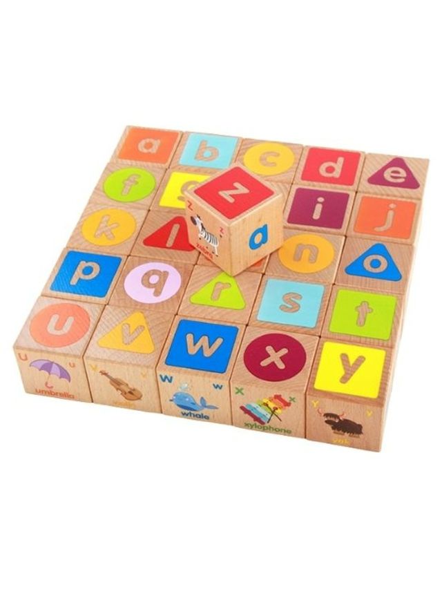 Tots Depot Wooden ABC Building Blocks Set | edamama