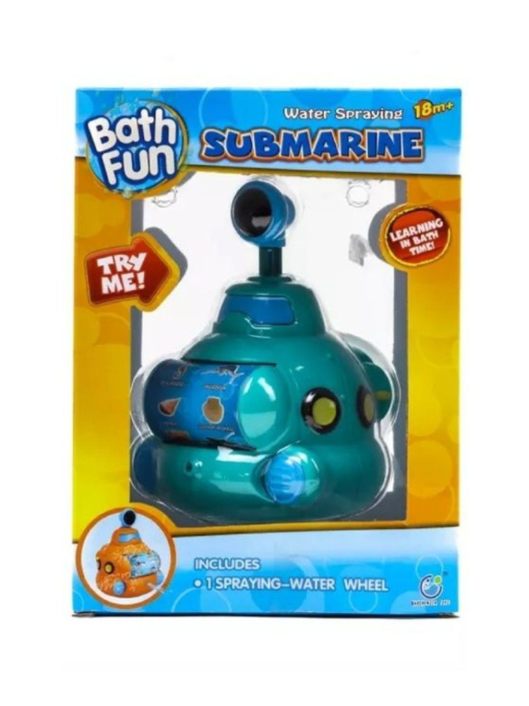 Bathfun Submarine Bath Toy (Blue- Image 1)