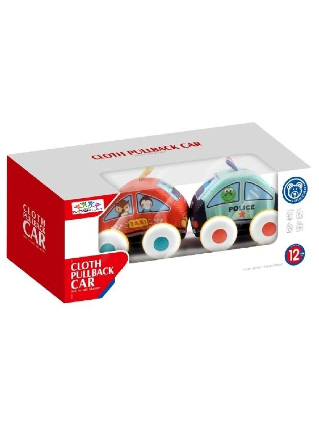 Kidsplay Cloth Pullback Car (2 Cars Per Box) (No Color- Image 2)