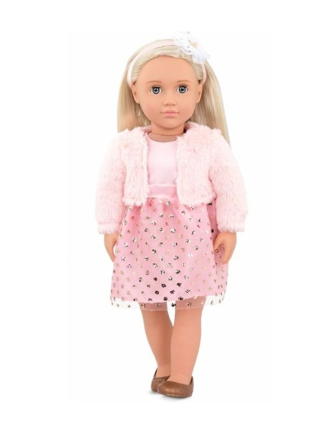 Our Generation Doll with Pink Glitter Dress, Millie | edamama