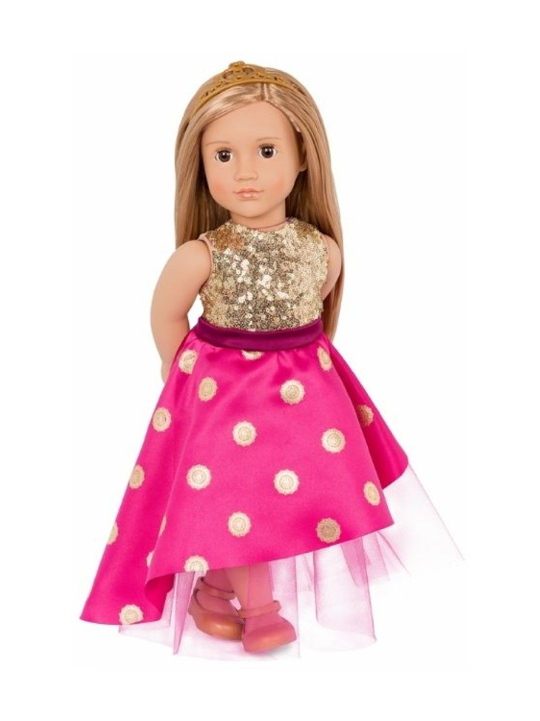 Our Generation Doll with Long Festive Dress & Tiara, Sarah