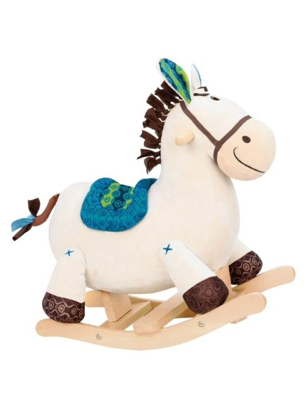 B. Toys B. Rodeo Rocker, Banjo - Wooden Rocking Horse (No Color- Image 1)