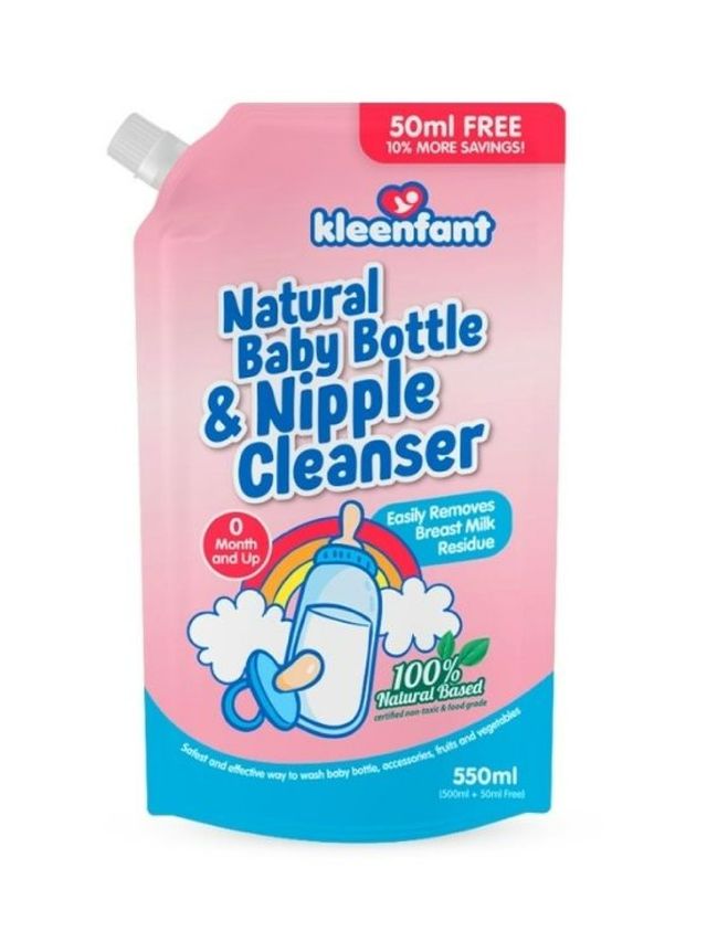 Kleenfant Natural Baby Bottle and Nipple Cleanser (550ml)