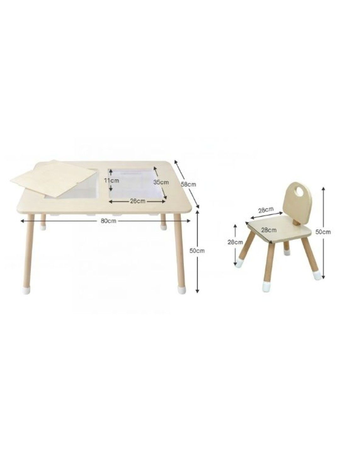 Kiddiestationph Alexa Sensory Table and Chair Set