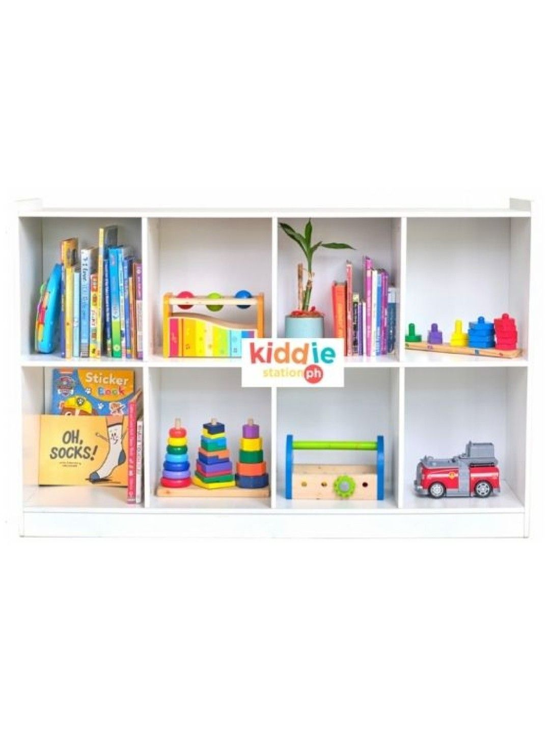 Kiddiestationph Anya Cubby Shelf (White- Image 1)