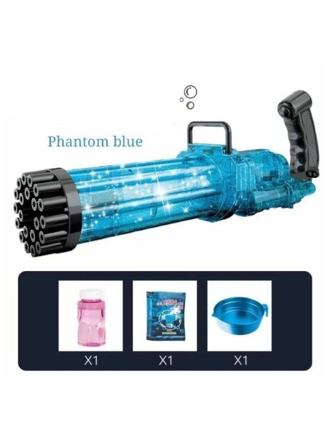 Little Fat Hugs Bubble Gun (Blue- Image 2)