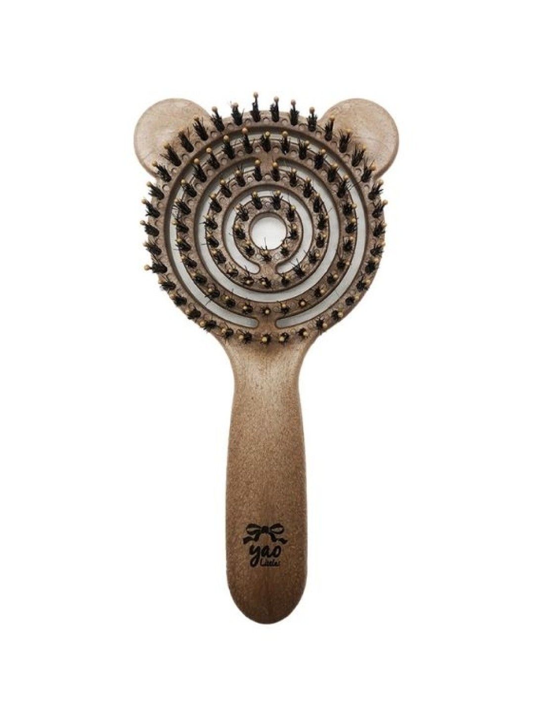 Yao Korean Hairbrush Yao Little Teddy Boar Bristle Kids Hair Brush (For Ages 6-12)