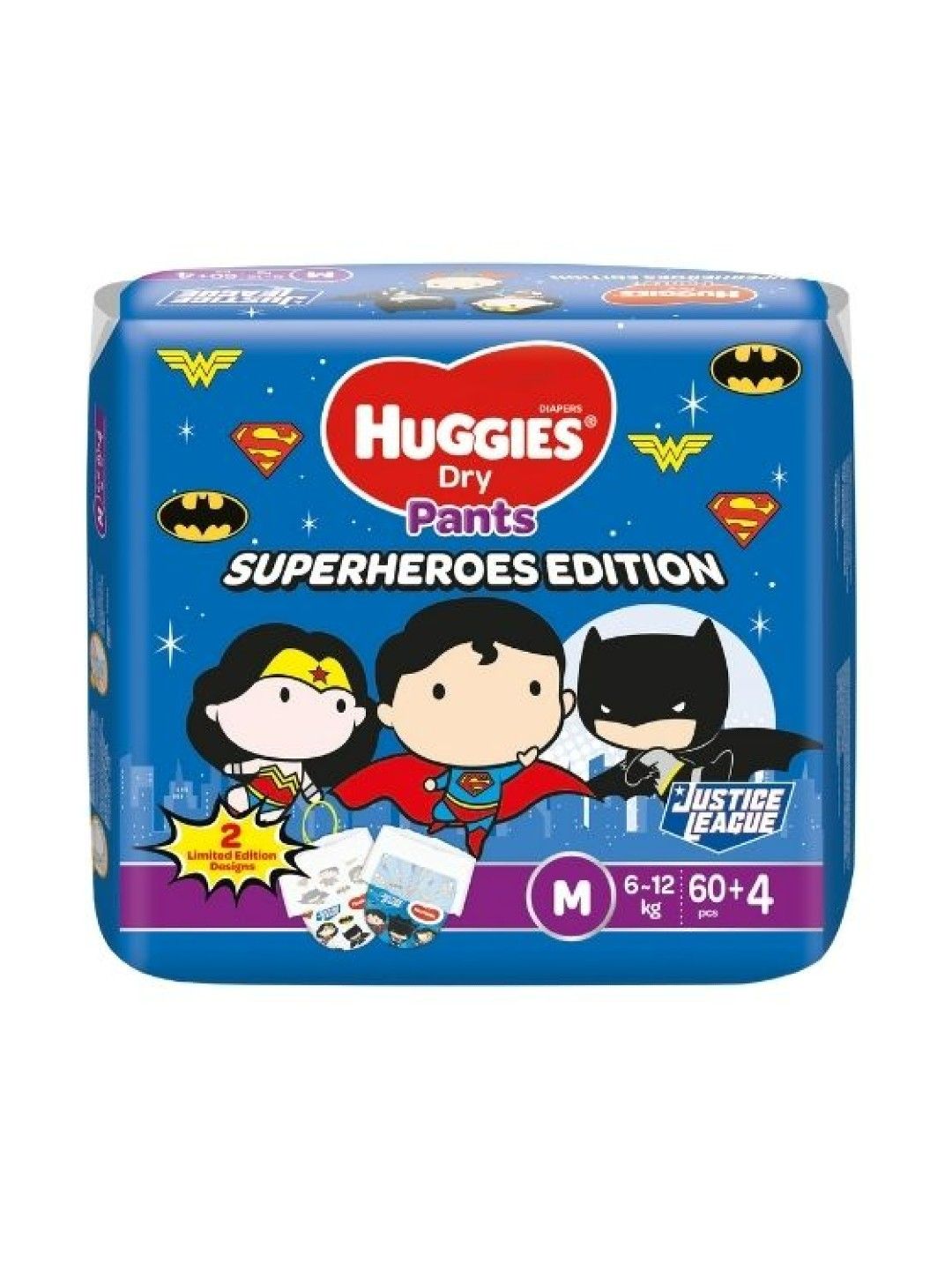 Huggies Dry Pants Superheroes Edition Medium (64pcs) (No Color- Image 1)