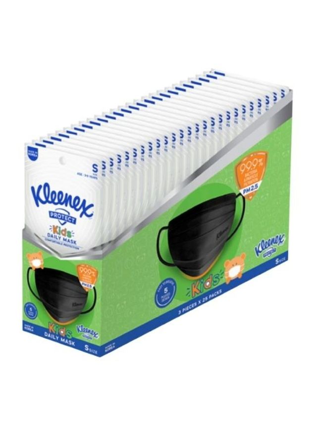 Kleenex Protect Kids Daily Face Mask Small 25Pack (75 masks) edamama