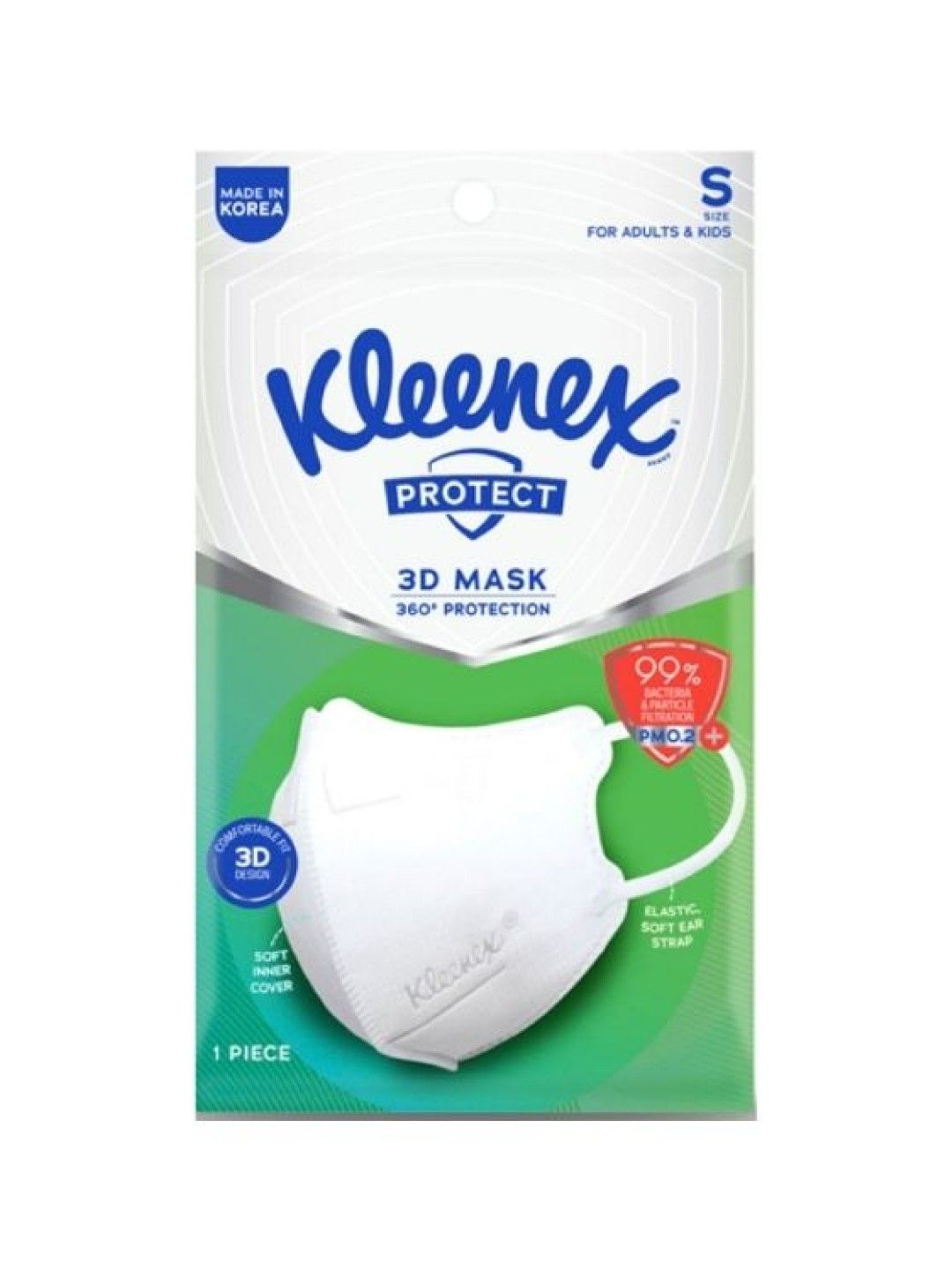 Kleenex Protect 3D Face Mask KF94 Small (1 mask) (No Color- Image 1)