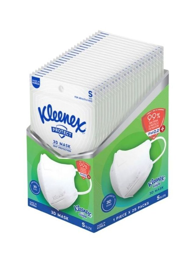 Kleenex Protect 3D Face Mask KF94 Small 25Packs (25 masks) edamama