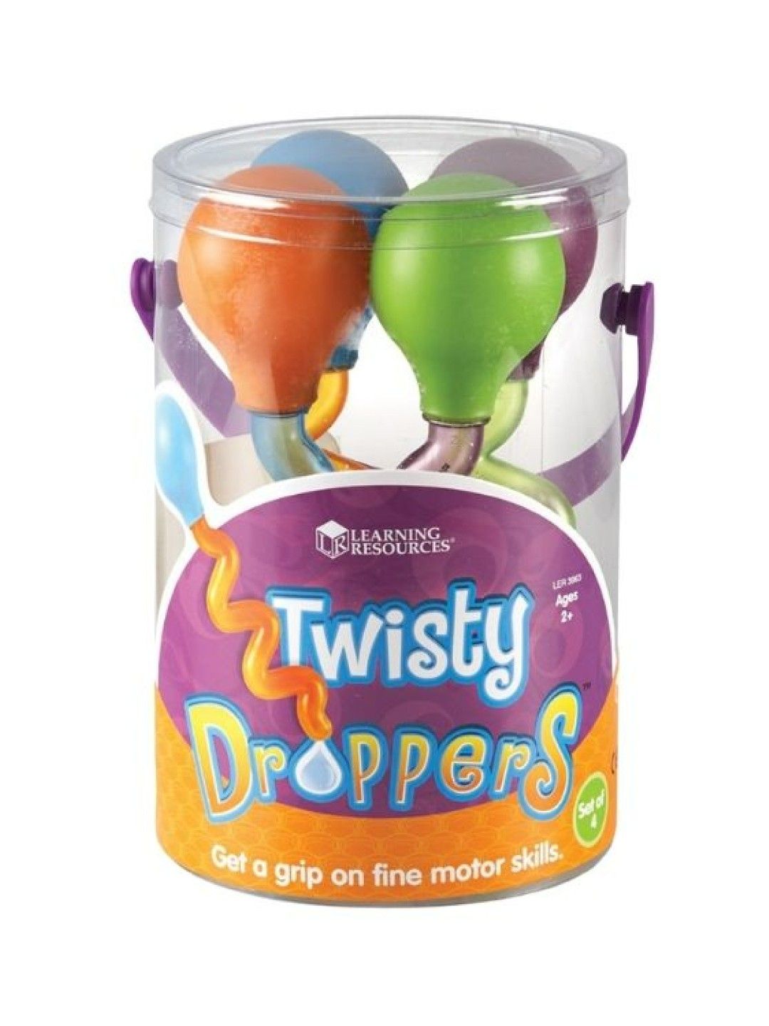 Learning Resources Twisty Droppers (Set of 4) (No Color- Image 2)