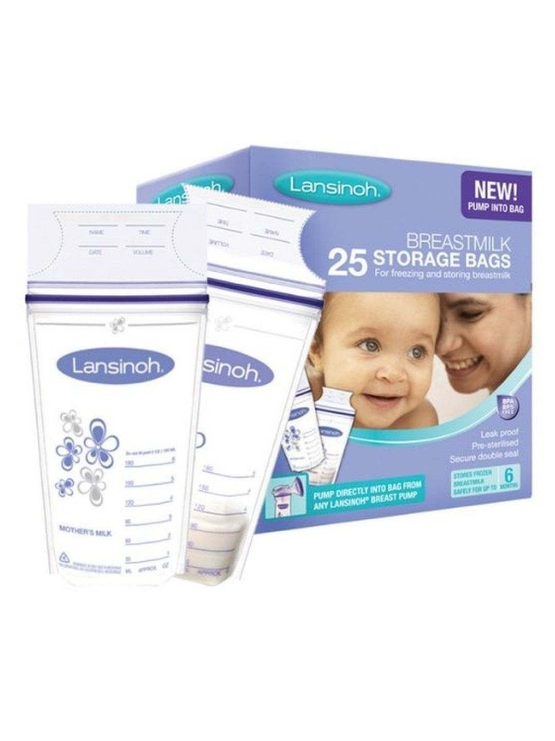 Lansinoh Breastmilk Storage Bags 25-pack