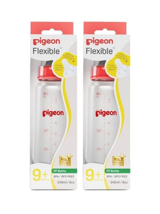 Pigeon RPP Red Bottle Large Twin Pack (240ml)