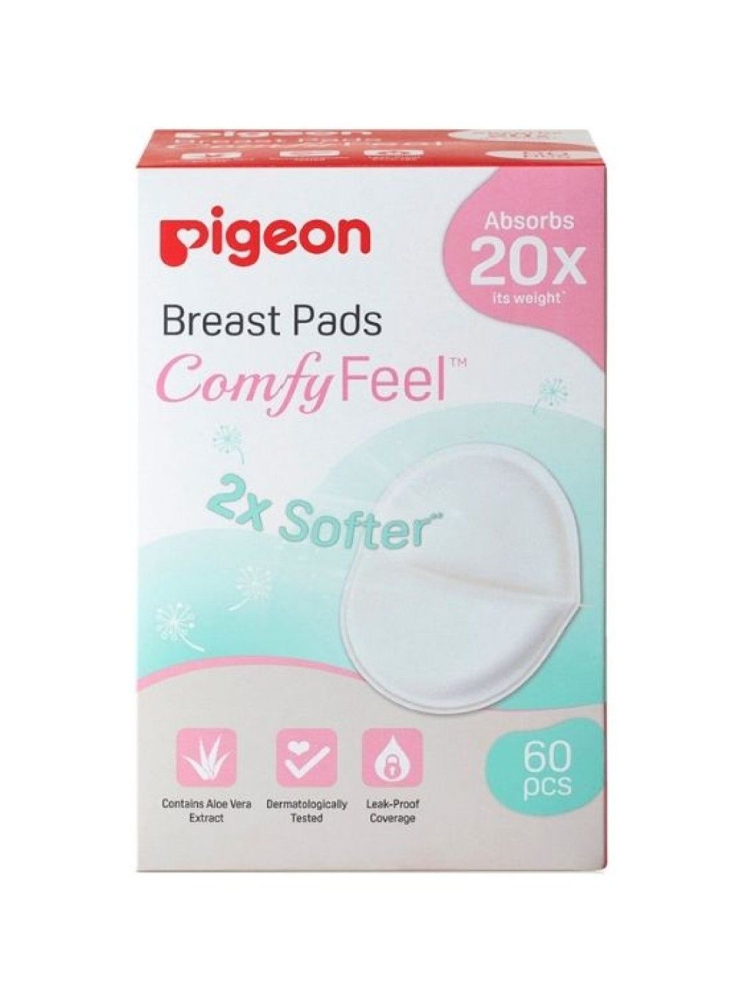 Pigeon Breast Pads Comfy Feel (60pcs) (No Color- Image 1)