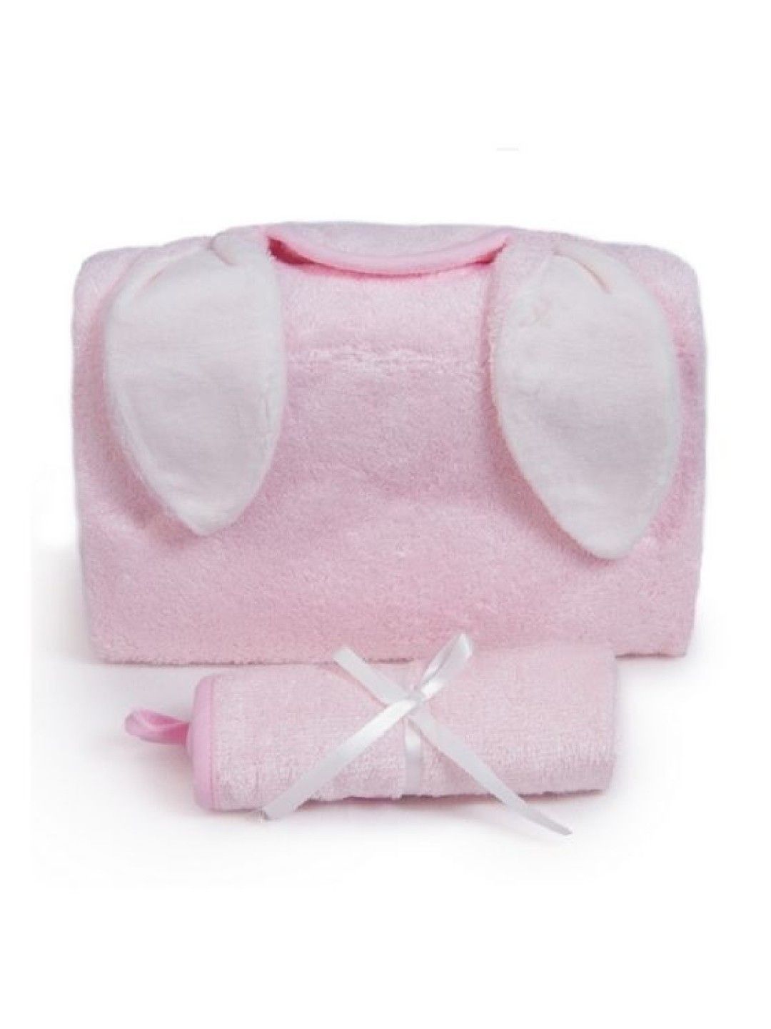 Nuborn Baby Essentials Bamboo Hooded Towel with Washcloth Set