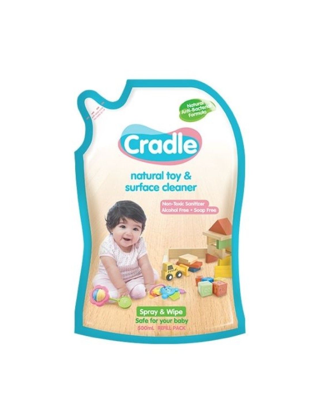 Cradle Natural Toy and Surface Cleaner 500ML Refill Pack