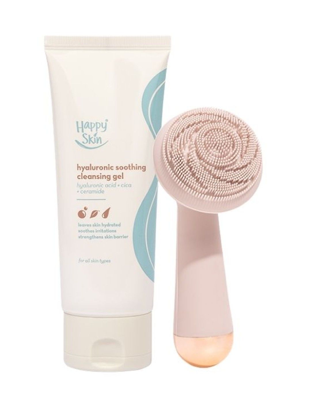 Happy Skin Clean & Exfoliate Massage Kit (Cleansing Gel + Device) (No Color- Image 1)