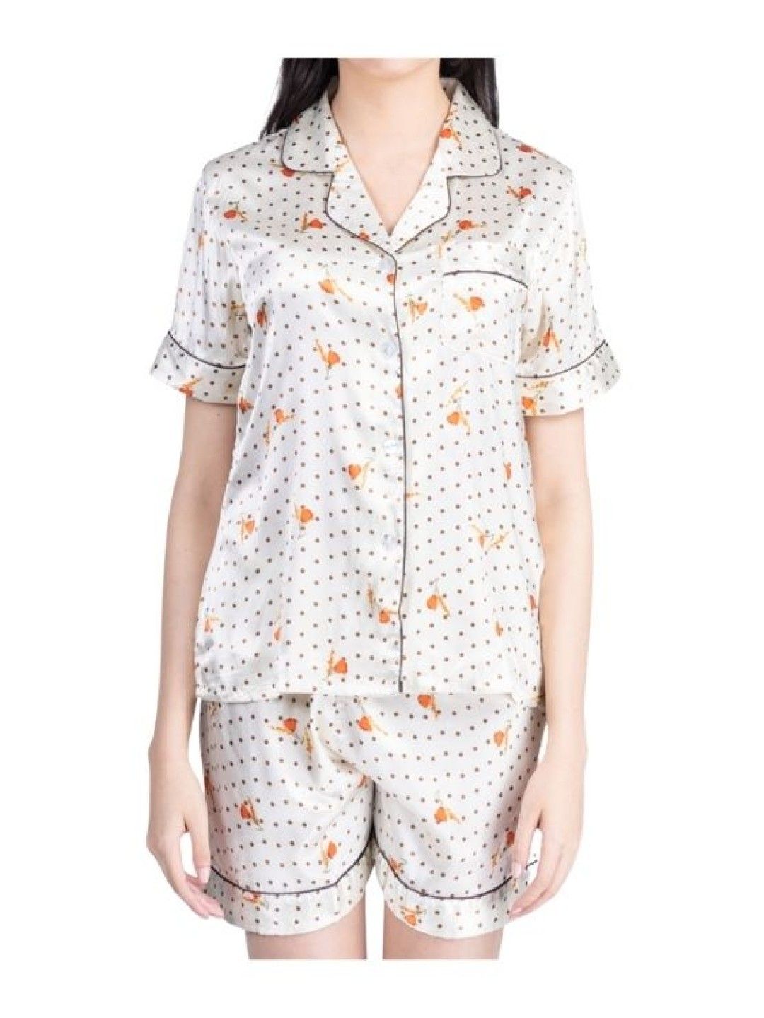 FEMINISM Kyline Silk Shorts Set (No Color- Image 1)